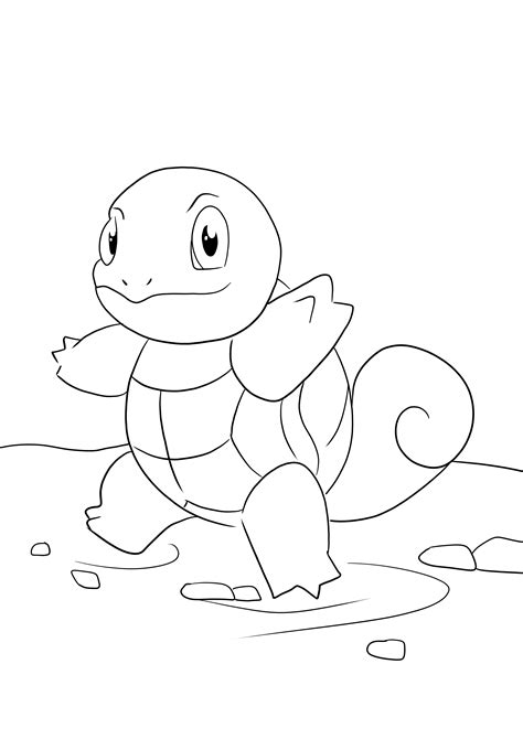 Squirtle Pokemon Coloring Pages Koloringpages