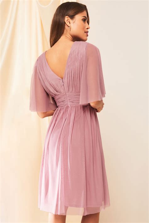 Buy Lipsy Empire Short Sleeve Bridesmaid Midi Dress From Next Ireland