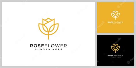 Premium Vector Rose Flower Logo Vector Design