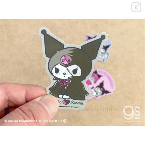 Japan Sanrio Vinyl Sticker Kuromi Black Jack Kawaii Limited