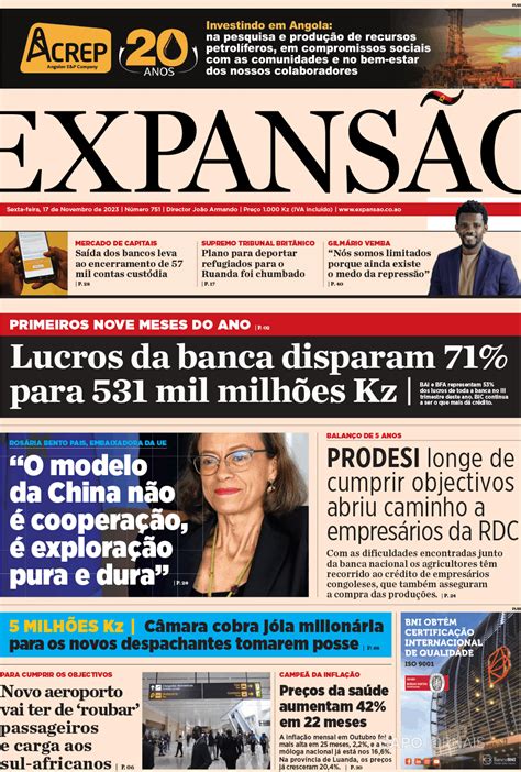 Expansão 17 nov 2023 Jornais e Revistas SAPO pt Última hora e