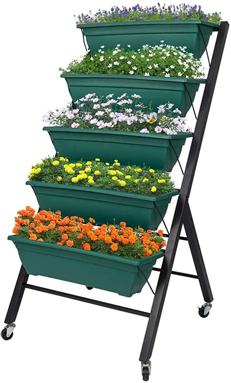 Amazon Kinbor Raised Garden Bed With Wheels Vertical Garden