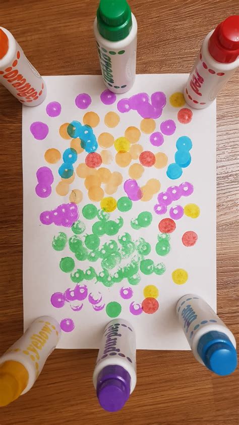 Rainbow Dot Art Rainbow Dot Art 25 Dot Activity