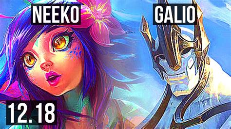 Neeko Vs Galio Mid 106 13m Mastery Kr Diamond 1218 Youtube