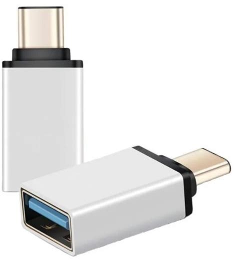 Переходник USB OTG-01 с телефона на флешку - Type-C серебро – фото ...