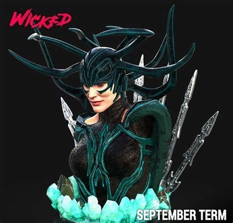 Wicked Marvel Hela Bust STLs Ready For Printing Free 3D Model 3D