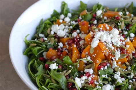 Winter Arugula Salad With Roasted Butternut Squash Female Foodie