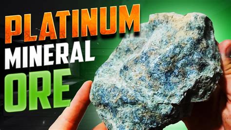 Platinum Mineral Ore Much More Valuable Than Gold Test By Gold Stone