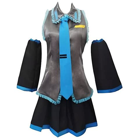 Déguise Vocaloid Hatsune Miku Halloween Noël Cosplay Costume Gris Gris Cdiscount Prêt à Porter