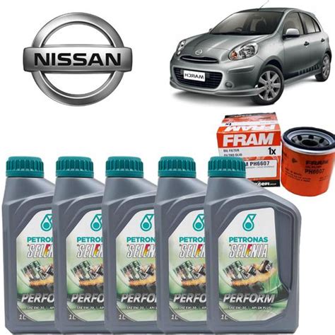 Kit Troca De Oleo Nissan March V Flex Selenia Outros