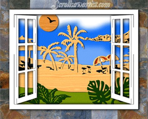 Beach Scene Scroll Saw Artist