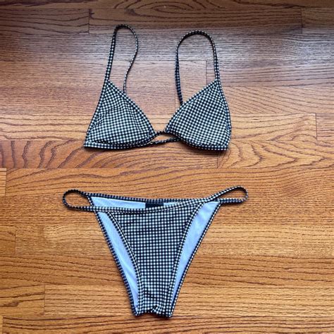 Gingham Bikini Set From Pacsun LA Hearts Line A Depop