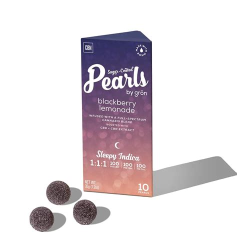 Blackberry Lemonade Pearls • 1 1 1 Cbd Cbn Thc • 10pk Grön Treehouse Cannabis