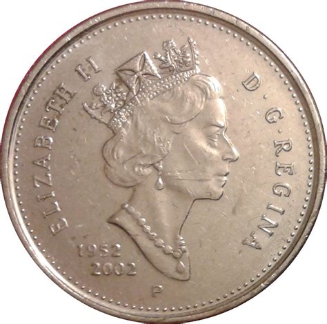 Cents Elizabeth Ii Golden Jubilee Canada Numista