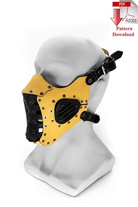 Pattern Pdf Leather Steampunkdieselpunk Mask V20 By Levit Etsy