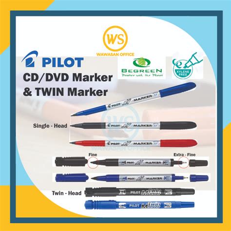 Pilot CD DVD Marker Pilot Twin Marker Pilot Marker Pen CD Marker