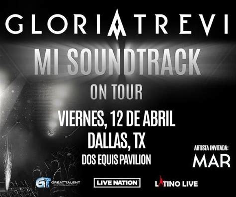 Gloria Trevi Mi Soundtrack Us Tour Fair Park