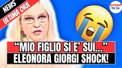 ULTIM ORA SHOCK ELEONORA GIORGI PER COLPA DELLA MIA MALATTIA MIO