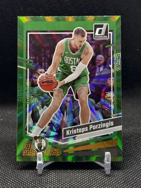 Kristaps Porzingis Panini Donruss Basketball Laser Vert