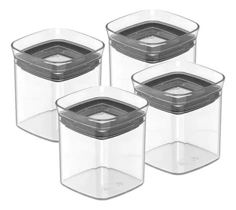 Frasco Pote Herm Tico Especiero Transparente Ml Cocina X Cuotas