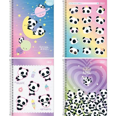 Caderno Espiral Univ Capa Dura 1 Matéria 80 Fls Lovely Friend Tilibra