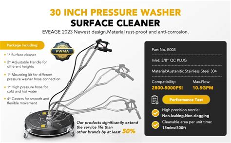 Eveage Pressure Washer Surface Cleaner Commercial Surface Cleaner