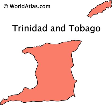 Trinidad And Tobago Maps And Facts Trinidad And Tobago Map Tobago Map