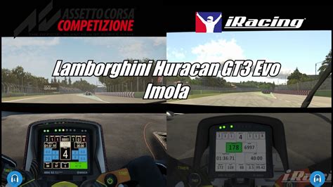 Assetto Corsa Competizione Vs IRacing Lamborghini Huracan GT3 Evo