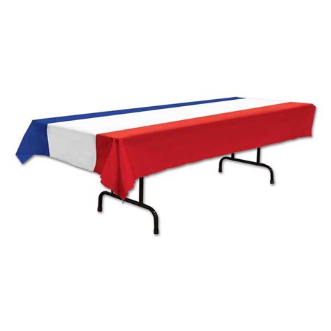 nappe de table bleu blanc rouge pour déco de table à thème france