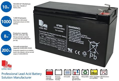 V Ah Lead Acid Battery For Uninterruptible Power Supply Toys Solar