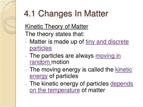 Chapter 4 Matter And Substances