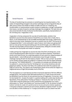 IB HL Lang Lit Exam Prep Paper 1 May 2015 Teaching Notes And Exemplars