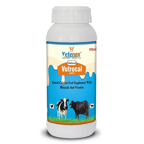 Buy Vetenex Vutrocal Forte Chelated Liquid Calcium Supplement For Cattle Cow Buffalo