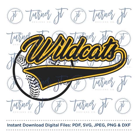 Wildcats Baseball, Wildcats Softball SVG Cut File (Baseball - Inspire ...