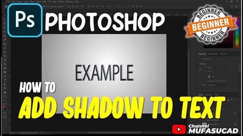 Photoshop How To Add Shadow To Text YouTube