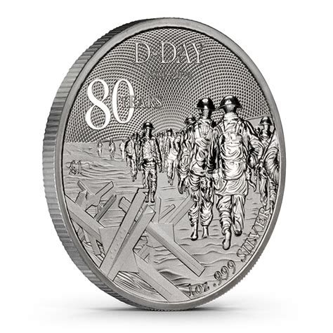 Buy The 2024 Alderney 1 Oz Silver D Day 80th Anniversary Coin Bu Monument Metals Monument