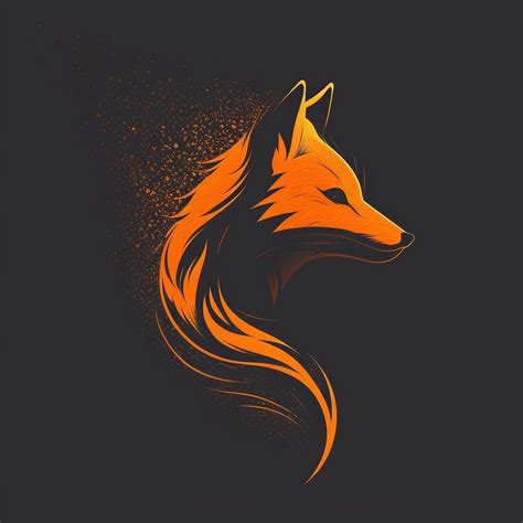 Orange Fox Art Print