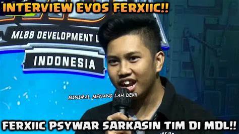 Interview Evos Ferxiic Setelah Evos Icon Menang Vs Dewa United