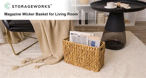 Amazon Storageworks Hand Woven Magazine Holder Magazine Wicker