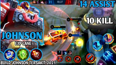 10 KILL JOHNSON EXP LANE JOHNSON MAGE BUILD 2021 SEKALI TABRAK