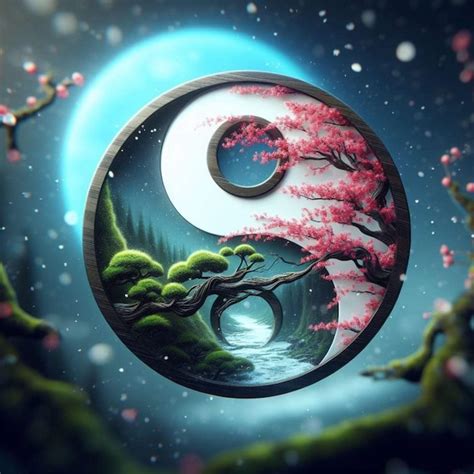 Premium Photo Ying Yang Symbol Dragon Wallpaper