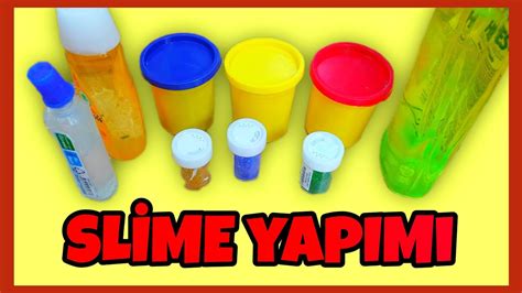 Tutkalsız Borakssız Oyun Hamurundan Slime Nasıl Yapılır 2 Malzeme Ile