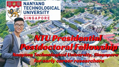 Ntu Presidential Postdoctoral Fellowship For Early Career In Singapore