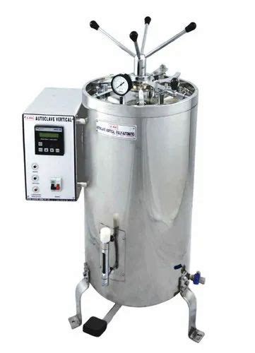 Techlab Double Wall Vertical Autoclave Semi Automatic For Laboratory