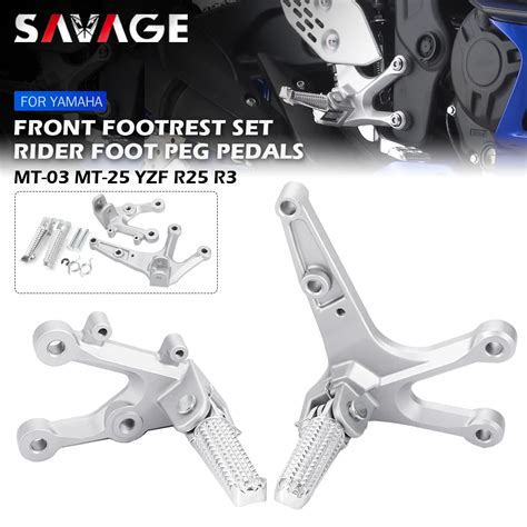 Front Footrest Foot Peg Pedal For Yamaha Yzf R25 R3 Mt25 Mt03 2014 2020