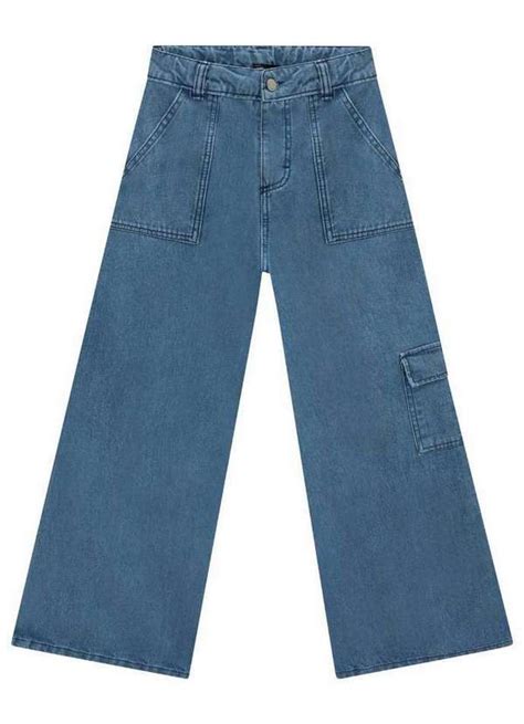 Cal A Leg Jeans Infantil Boca Larga Vic Vicky Jeans Vim Vi Venci