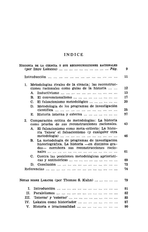 Lakatos Imre Historia De La Ciencia Y Sus Reconstrucciones Racionales Pdf