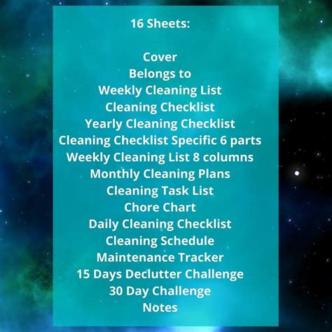 Editable Weekly Cleaning Checklist Printable Daily Weekly Etsy