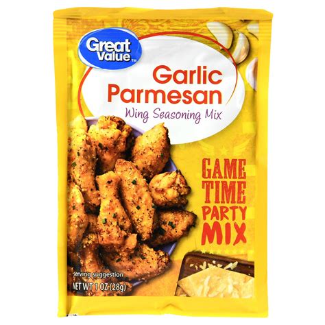 Great Value Wing Seasoning Mix Garlic Parmesan 1 Oz