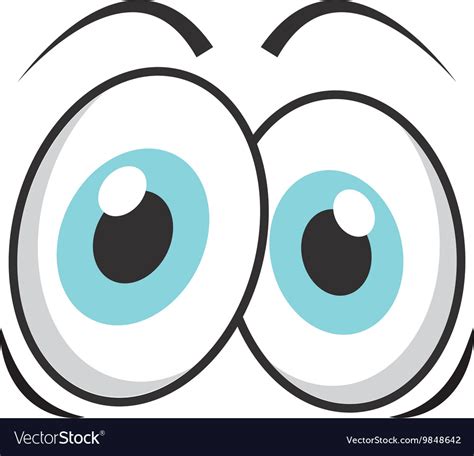 Cartoon eyes icon Royalty Free Vector Image - VectorStock